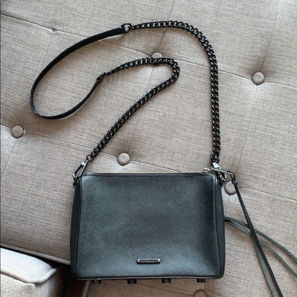Black Rebecca Minkoff Chain Crossbody Purse